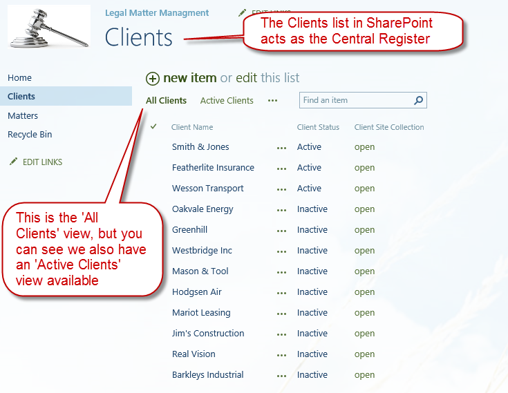 legal-matter-deep-dive-02-oneplacelive-clients-sharepoint-view