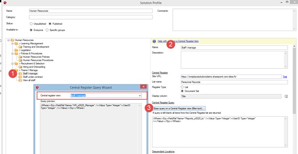 sharepoint hr create solution profile