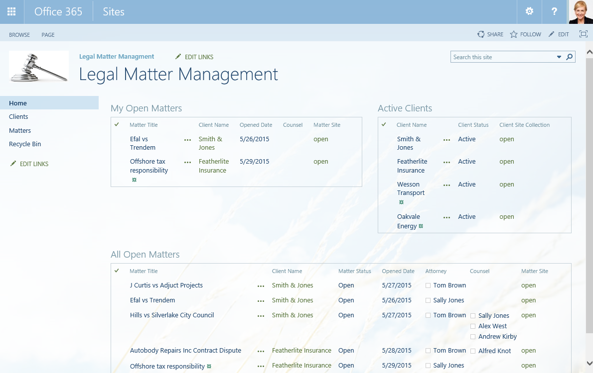 legal-matter-02-information-architecture-portal-home