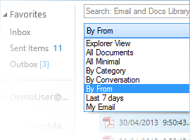 SharePoint views within Outlook