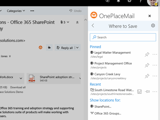 03. Save to SharePoint Where to Save