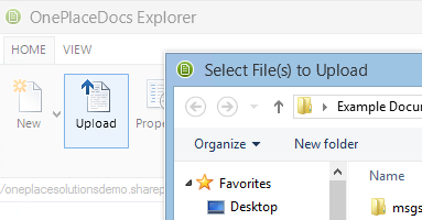 Upload to files to SharePoint and Office 365
