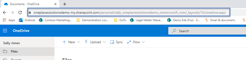 onedrive copyaddress