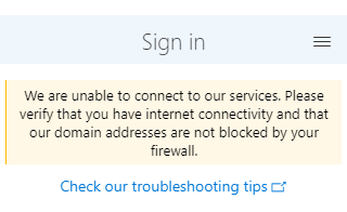 Firewall message