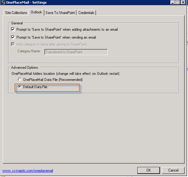 2. Change the mode to 'Default Data File' mode: