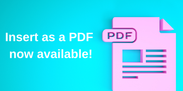 Insert as a PDF capability in SharePoint